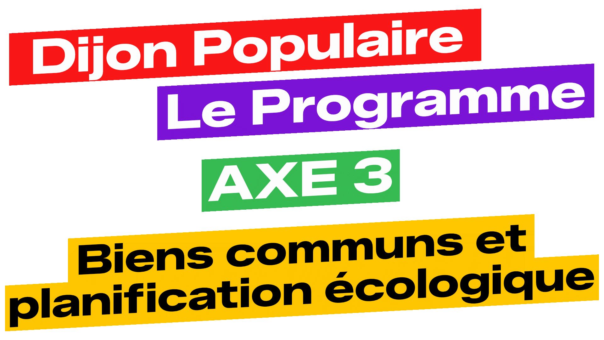 Programme Dijon Populaire – Axe 3 : Biens communs et planification écologique